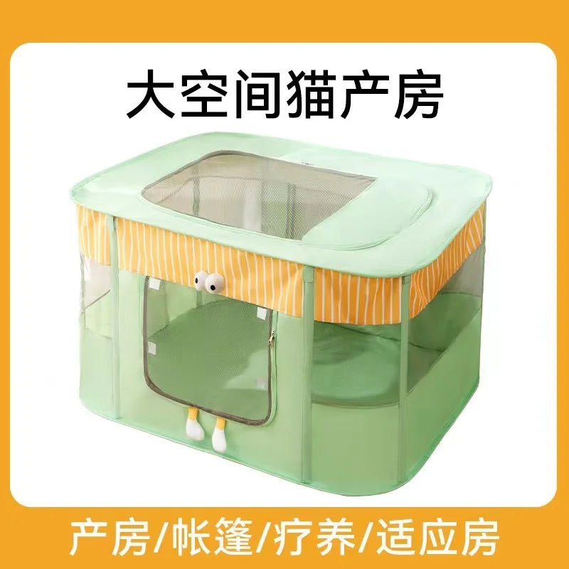 Cat House Delivery Room Puppy Kitten House Sweet Cozy Sweet Cat Bed Comfortable Cats Tent Folding for Dog Cats Supplies