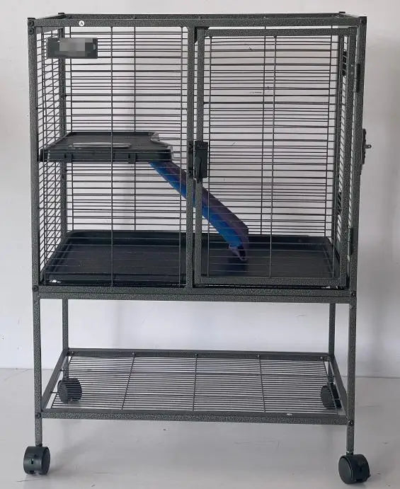 Garvee 64-Inch Rolling Metal Ferret Cage Large 4/3/1 Tier Critter Nation Cage Small Animal Cage for Pet Rat Hamster Guinea Chinchilla For Patio Backyard Cats