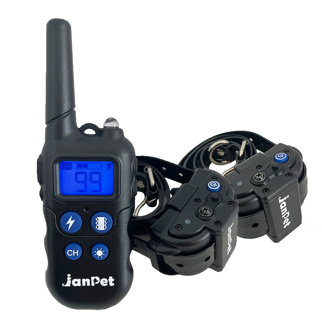 2000M Remote Control Dog Training Collar Walkie-Talkie Bark Collar Rechargeable Waterproof Shock Collar for Small Large Dogs