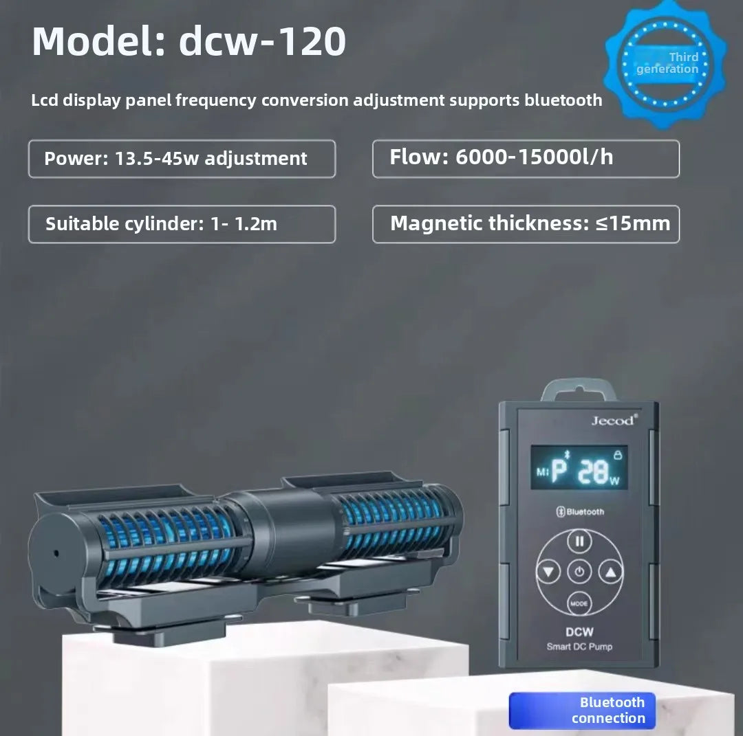 Jebao Jecod New Fish Tank Circulation Pump Wave Making Pump Silent Frequency Converter Bottom Blowing Surfing DCW Bluetooth