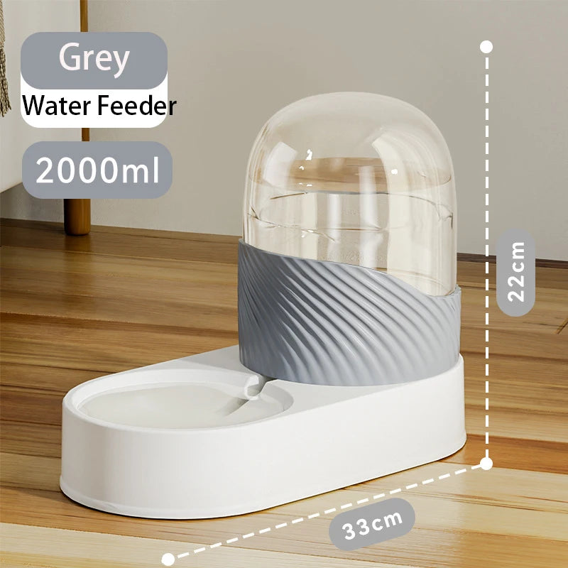 2/3.8L Pet Automatic Feeder Cat Water Dispenser Dog Automatic Feeder Cat Dog Water Dispenser Pet Bowl Combination Pet Supplies