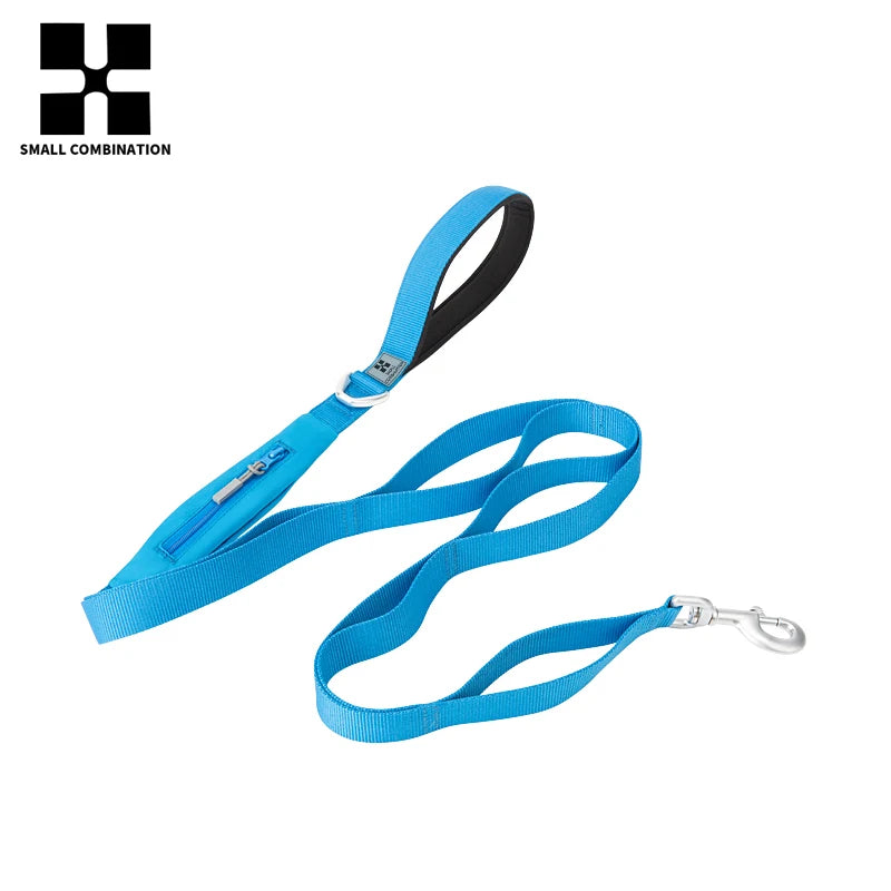 SMALL COMBINATION Lightweight Dog Leash for Small, Medium, Large Double Handle Dog Leash Puppy Pocket Designer Running Pet Leash