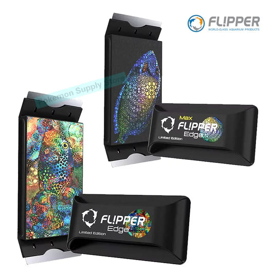 Limited Edition Flipper Edge Max Magnetic Algae Cleaner 2 In 1 Floating No Scratch for Glass Acrylic Fish Tank Marine Aquarium