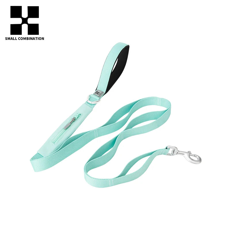 SMALL COMBINATION Lightweight Dog Leash for Small, Medium, Large Double Handle Dog Leash Puppy Pocket Designer Running Pet Leash