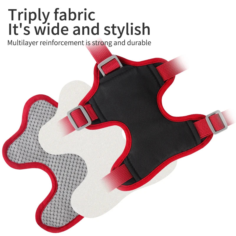 No-tension dog harness for outdoor walking, breathable, reflective, adjustable small dog harness, French bulldog pet supplies