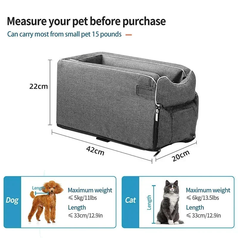 Transport Dog Carrier Carrier Dog Car Seat Cover Pet Car Folding Hammock Pet Carriers Bag for Small Dogs Autogamic for Dogs