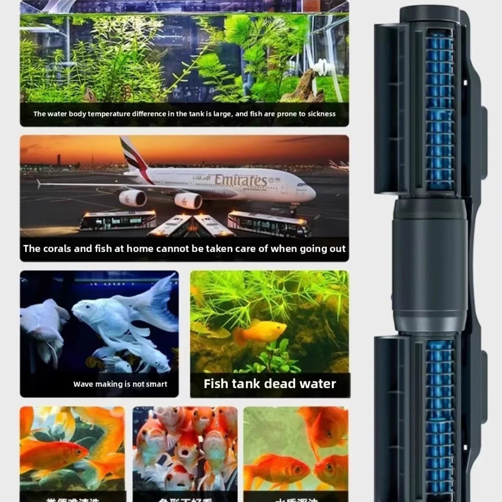 Jebao Jecod New Fish Tank Circulation Pump Wave Making Pump Silent Frequency Converter Bottom Blowing Surfing DCW Bluetooth