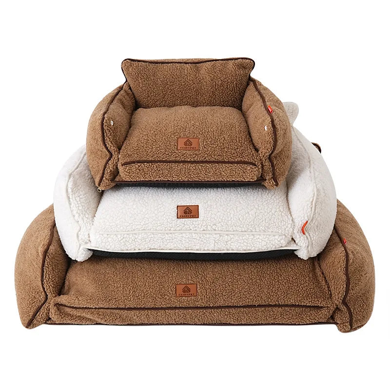 All-Season Universal Kennels Winter Warm Pet Sofa For Dogs Cats Warm Cat Nest Dog Sleeping Mats Removable Washable Pet Supplies