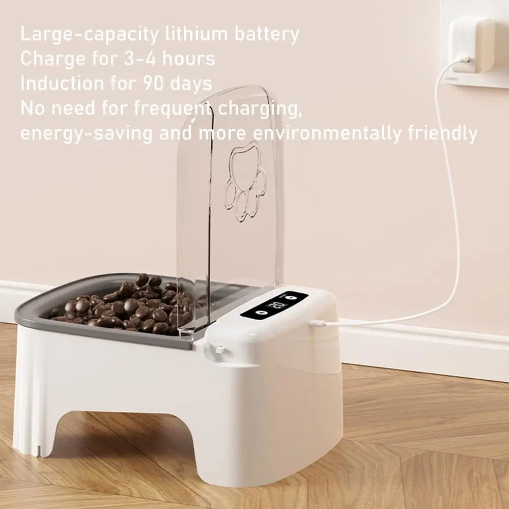 1pcs Smart Pet Feeder Automatic Cat Feeder Dog Slow Food Machine Timed Automatic Lid Opening Cat Food Dispenser Cat Dog Bowl
