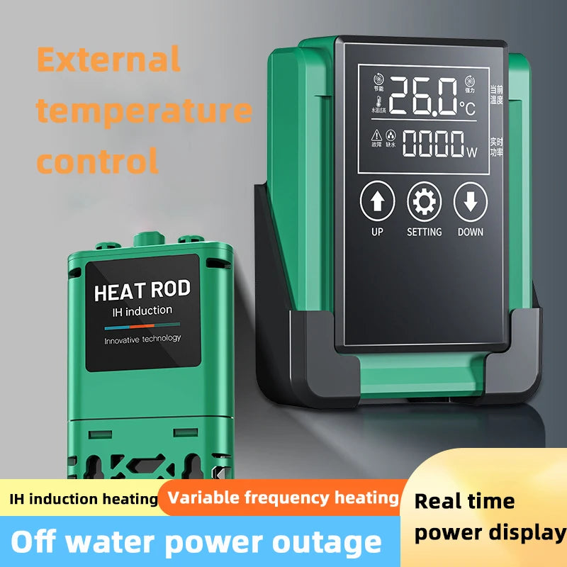 Fish Tank Heater External Temperature Control Variable Frequency Energy-Saving Constant Temperature Temperature Control Rod