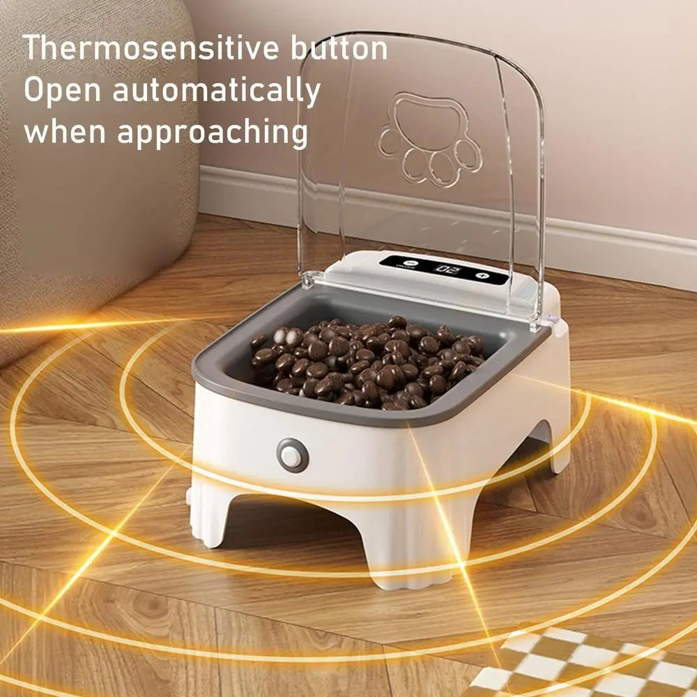 1pcs Smart Pet Feeder Automatic Cat Feeder Dog Slow Food Machine Timed Automatic Lid Opening Cat Food Dispenser Cat Dog Bowl