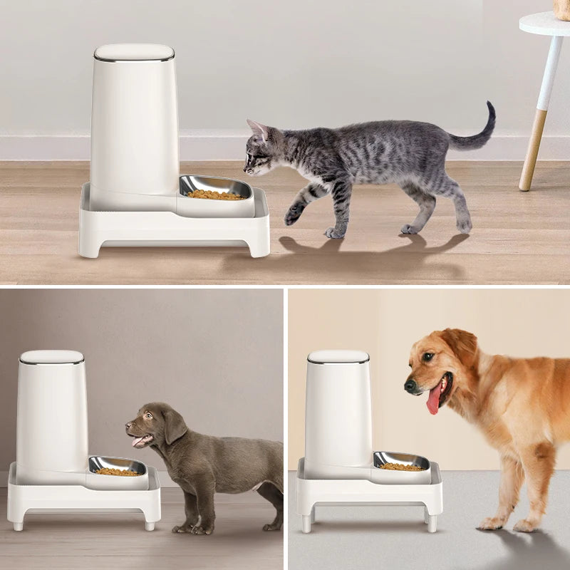 ROJECO Elevated Holder For Automatic Pet Feeders Adjustable Height Suitable For Pets Cat Dog Feeder Bowl Accessories