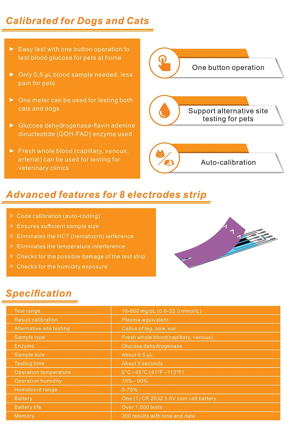 For Animals Cats And Dogs Blood Sugar System Inspection, Pet Supplies Professional Diabetes Management Clinic