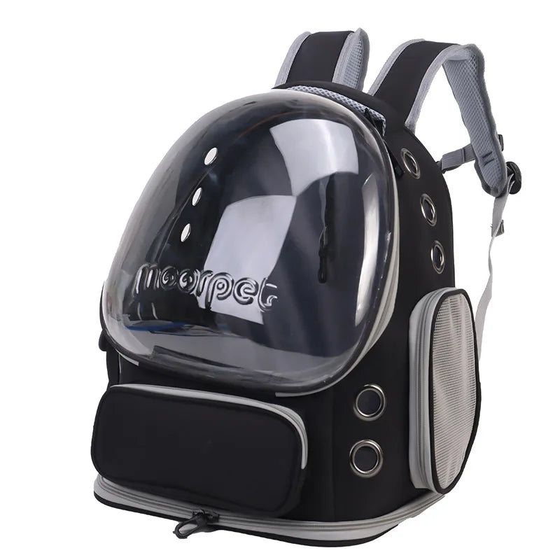Pet Cat Carrier Bag Outdoor Travel Backpack for Cats Small Dogs Ventilation Breathable Cat Carrying Bag Pet Supplies Transparent