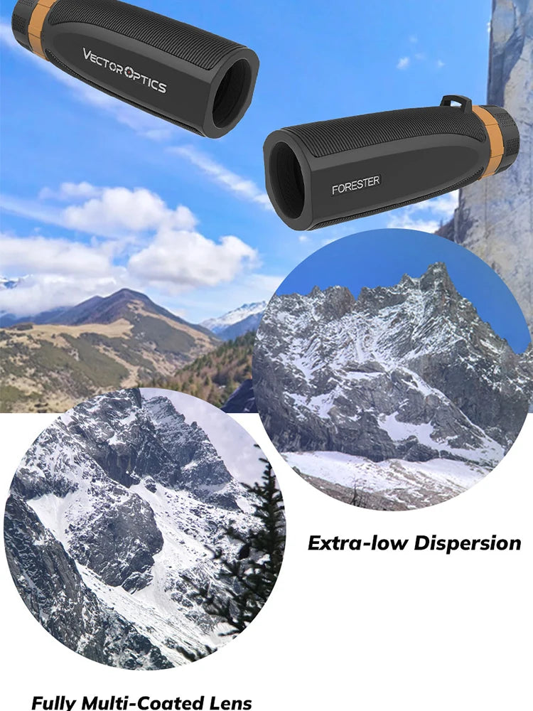 Vector Optics 8X32 Monocular Bk-7 Prism Nitrogen Ipx6 Waterproof for Travel Hunting Bird Watching Outdoor