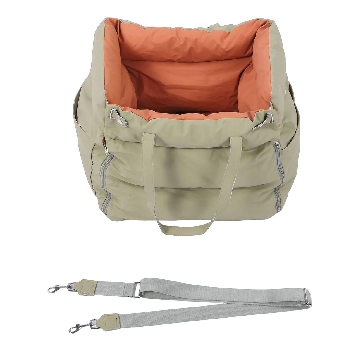Puppy Car Seat Pet Travel Bed Portable Travel Outdoor Detachable Washable Pet Car Seat with Harness for Dogs Cats
