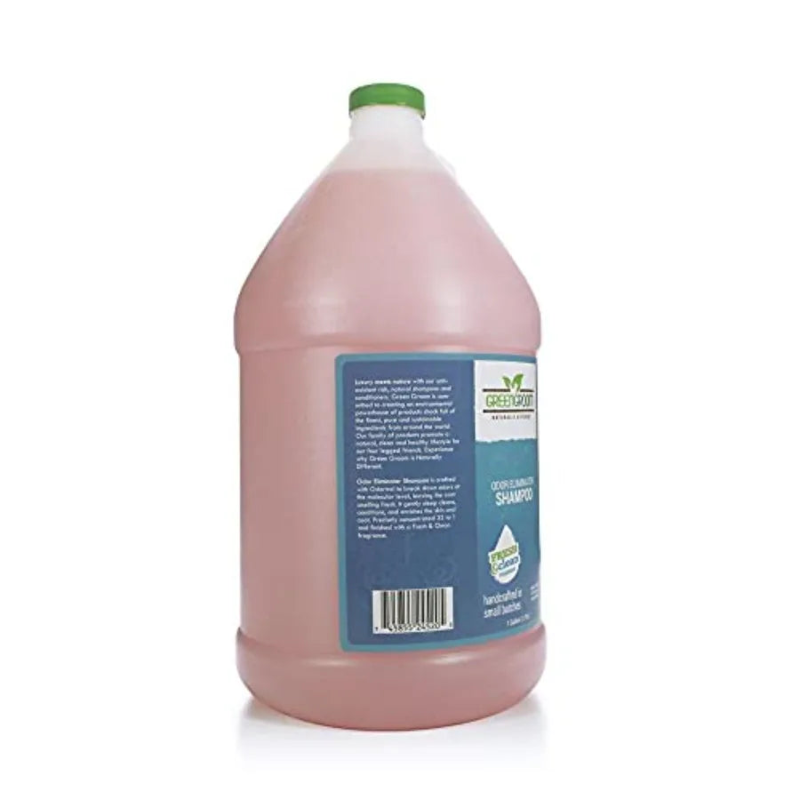 Green Groom Odor Eliminator Dog Shampoo 1 Gallon - Crafted with Odortrol All Natural Ingredients Antioxidant Rich Eliminates Sm