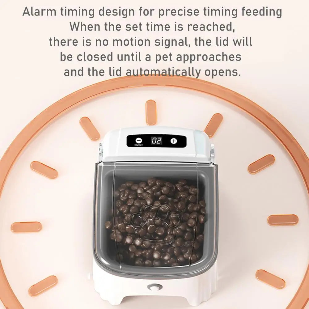 1pcs Smart Pet Feeder Automatic Cat Feeder Dog Slow Food Machine Timed Automatic Lid Opening Cat Food Dispenser Cat Dog Bowl