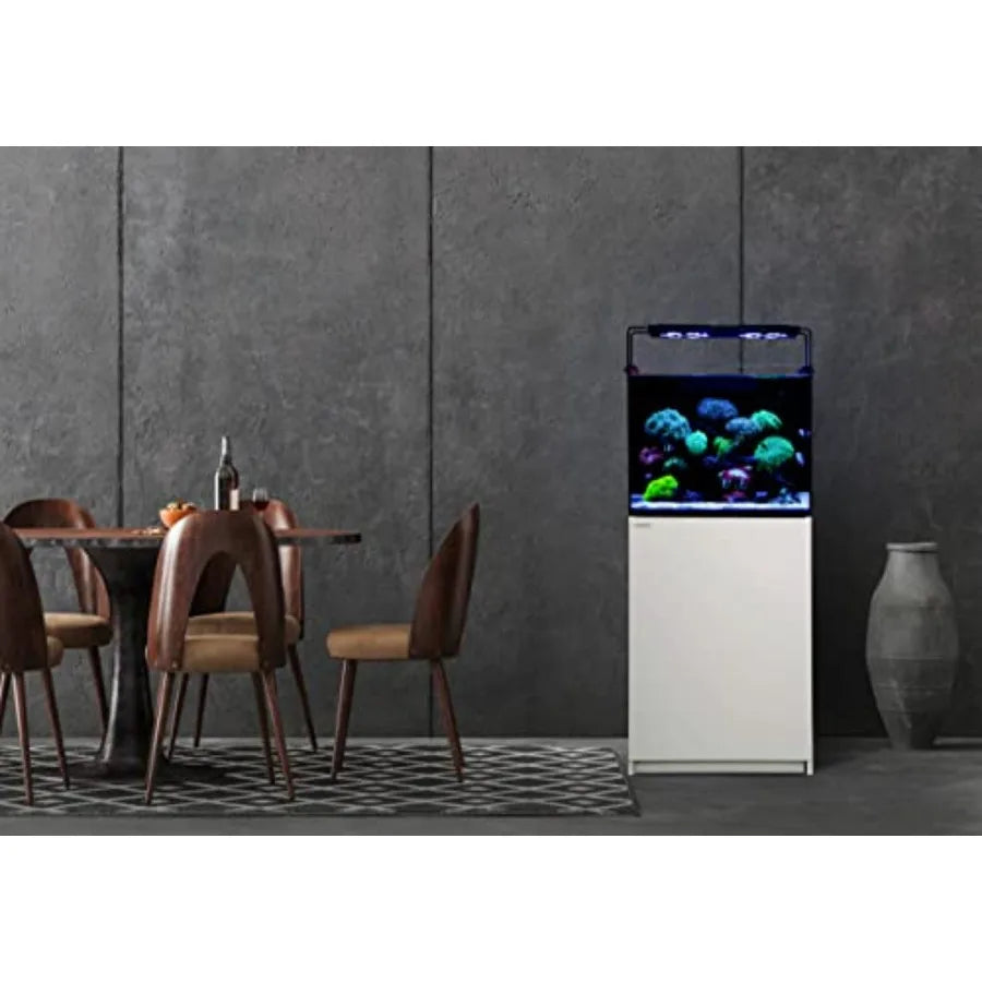 Aquarium Wooden Stand and Cabinet for up to 20 Gal Tank, W17.7xD17.7xH31.5 in, Fish Reptile Sea Salt Water Tank Stand, Nano Foa