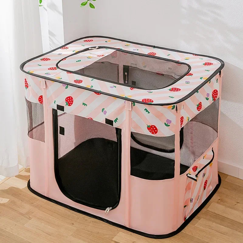 Cat House Delivery Room Puppy Kitten House Sweet Cozy Sweet Cat Bed Comfortable Cats Tent Folding for Dog Cats Supplies