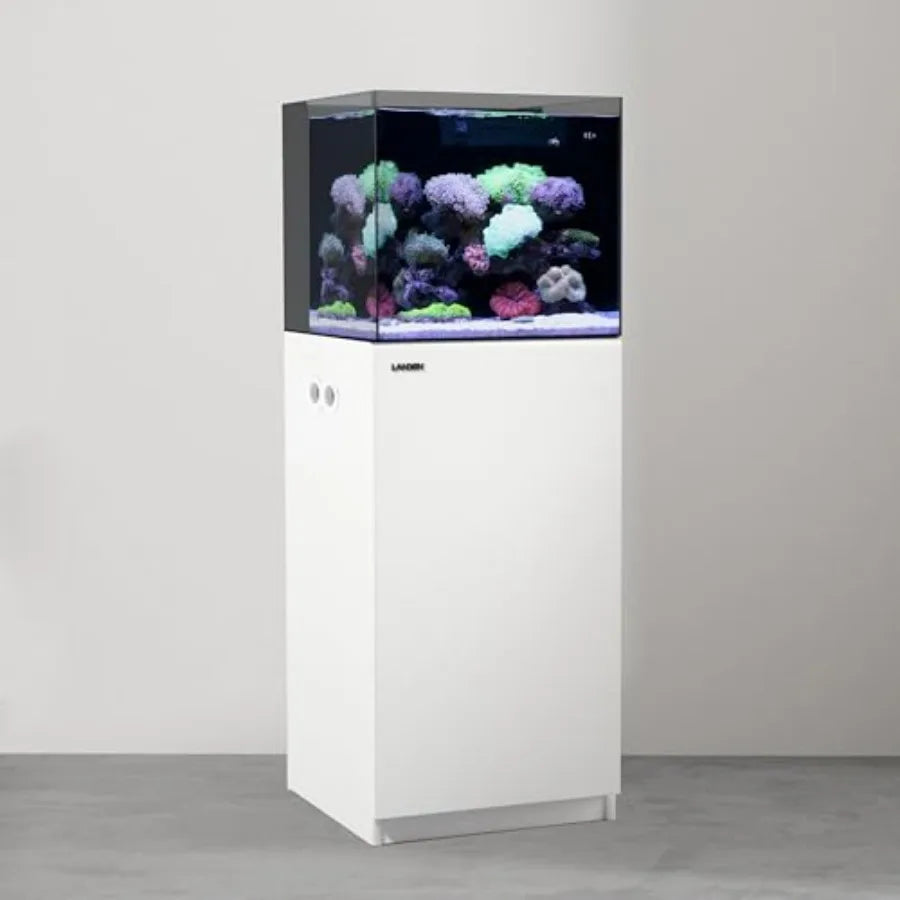 Aquarium Wooden Stand and Cabinet for up to 20 Gal Tank, W17.7xD17.7xH31.5 in, Fish Reptile Sea Salt Water Tank Stand, Nano Foa