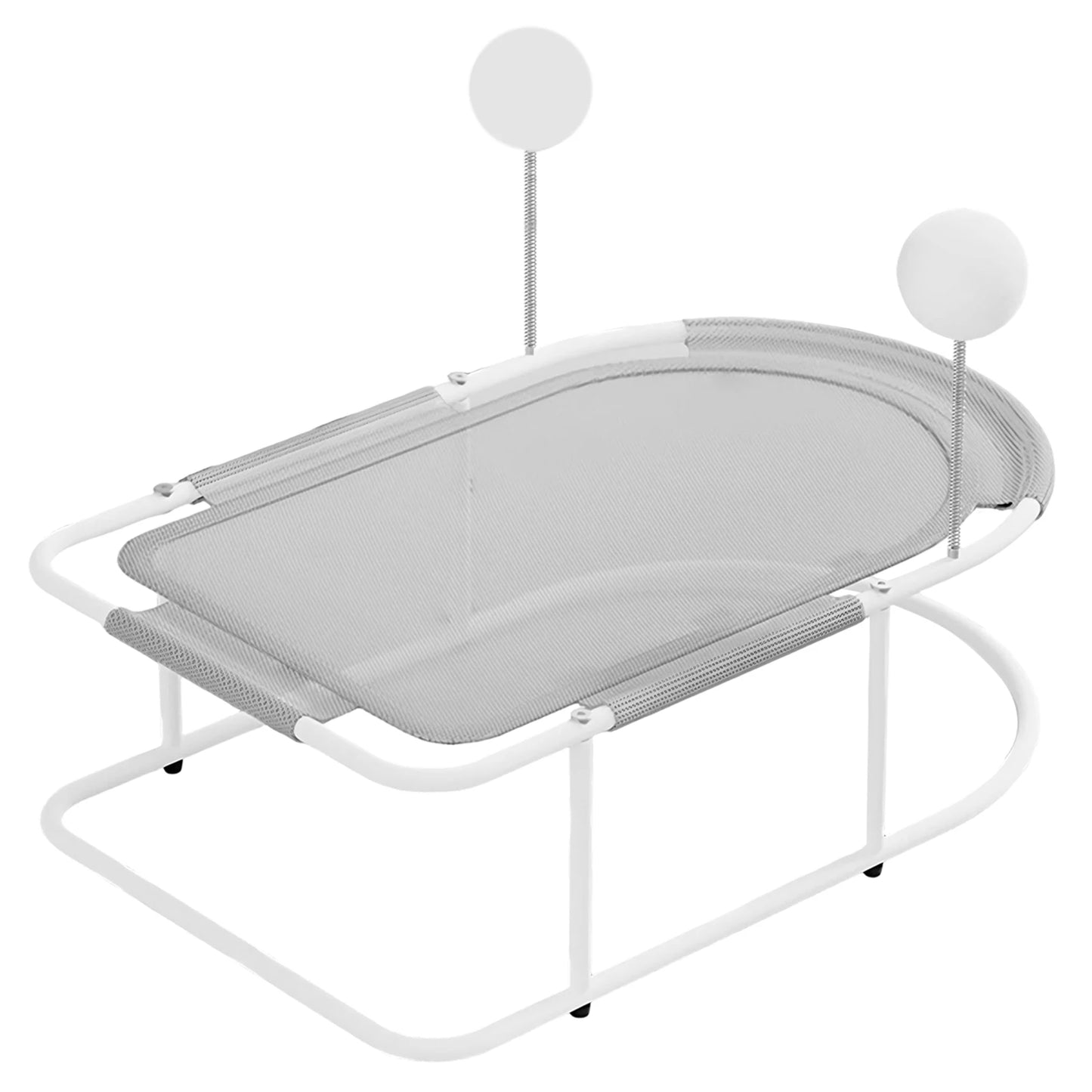 Free-Standing Elevated Cat Bed with Removable Washable Mesh Fits Up To 10kg Metal Frame Hammock for Kittens/Small Dog