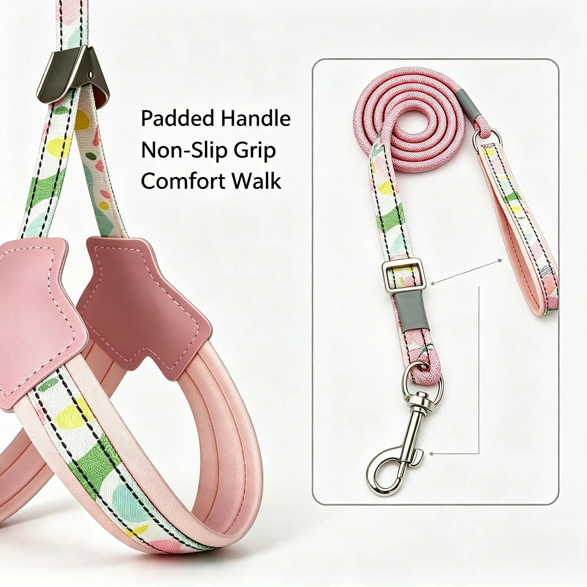 Soft Mesh Puppy Harness with Leash Cute Adjustable Pet Chest Strap Walking Set Comfortable Anti Escape Vest for Small Dogs Cats