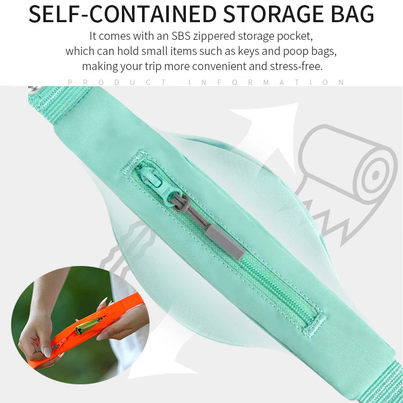 SMALL COMBINATION Lightweight Dog Leash for Small, Medium, Large Double Handle Dog Leash Puppy Pocket Designer Running Pet Leash