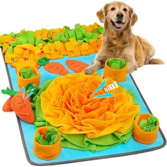 Dog Snuffle Mat Slow Feeder Interactive Puzzle Feeding Mat Nose Work Training Toy for Anxiety Relief Mental Stimulation