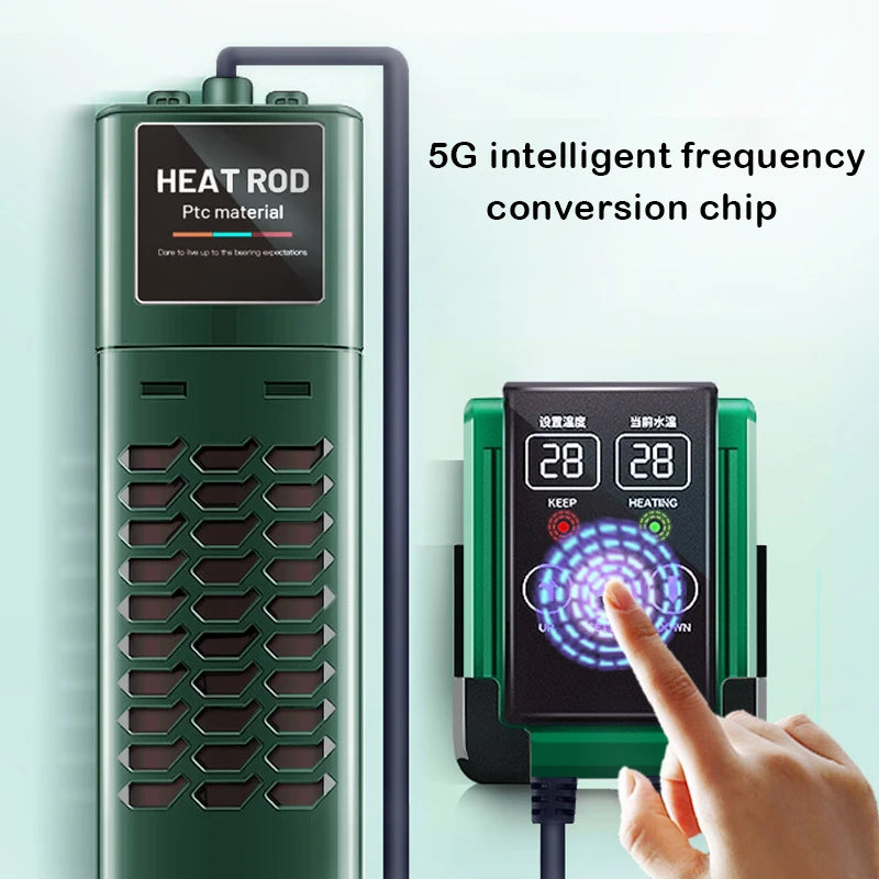 Fish Tank Heater External Temperature Control Variable Frequency Energy-Saving Constant Temperature Temperature Control Rod