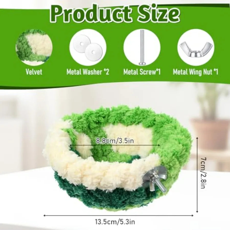 Bird Nest for Cage Small Breeding Bed Bird Hanging Hammock for Parakeet Budgie Cockatiel Conure Small Birds