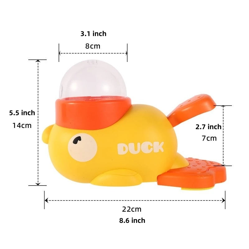 Cat Toys for Self-Entertainment, Cat Teaser Stick, Pet Snacks, Freeze-Dried Little Yellow Duck Launcher, Kitten Treat-Dispensing Toy