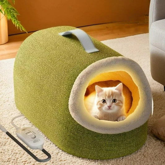 Heating Cat House Cat Nest Electric Blanket Winter Warmth Closed Temperature Control Cat Safety Nest Pet Sleeping Supplies