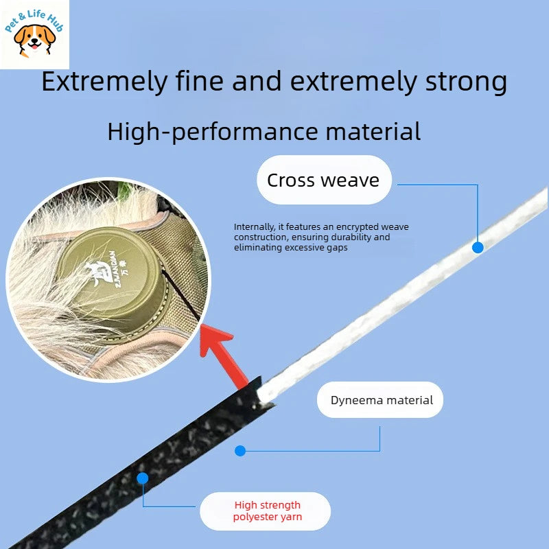 Automatic retractable dog leash with chest and back strap dog rope integrated vest reflective vest for pets pet supplies