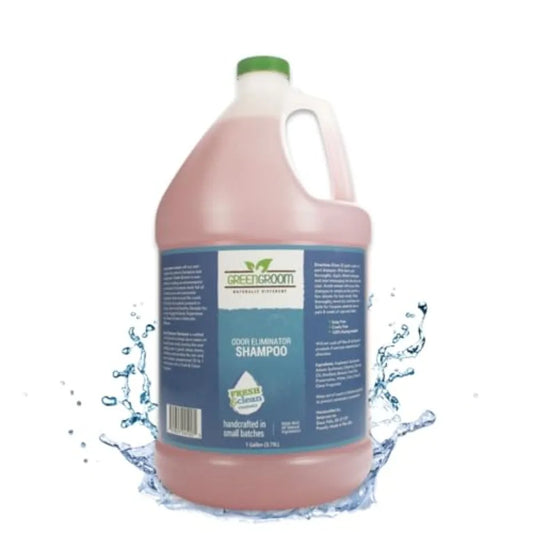 Green Groom Odor Eliminator Dog Shampoo 1 Gallon - Crafted with Odortrol All Natural Ingredients Antioxidant Rich Eliminates Sm