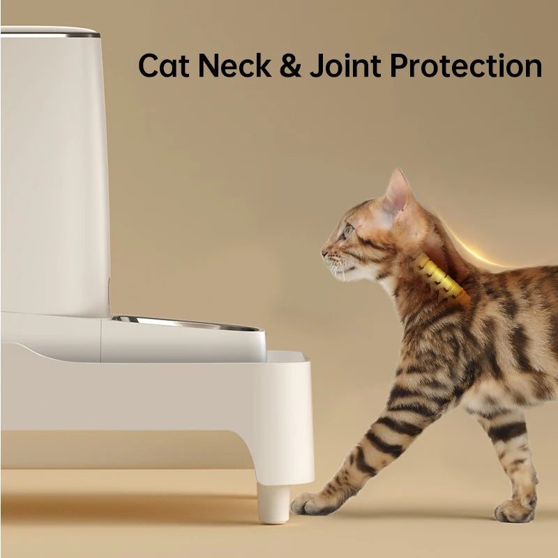 ROJECO Elevated Holder For Automatic Pet Feeders Adjustable Height Suitable For Pets Cat Dog Feeder Bowl Accessories