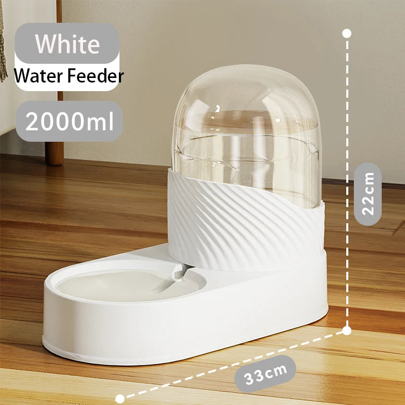2/3.8L Pet Automatic Feeder Cat Water Dispenser Dog Automatic Feeder Cat Dog Water Dispenser Pet Bowl Combination Pet Supplies