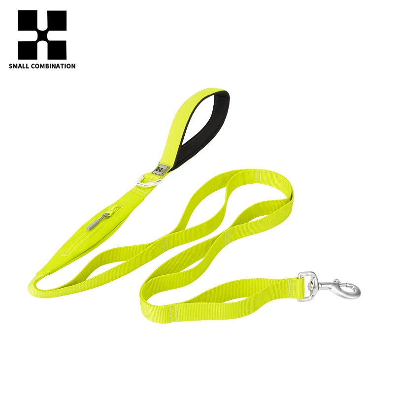 SMALL COMBINATION Lightweight Dog Leash for Small, Medium, Large Double Handle Dog Leash Puppy Pocket Designer Running Pet Leash