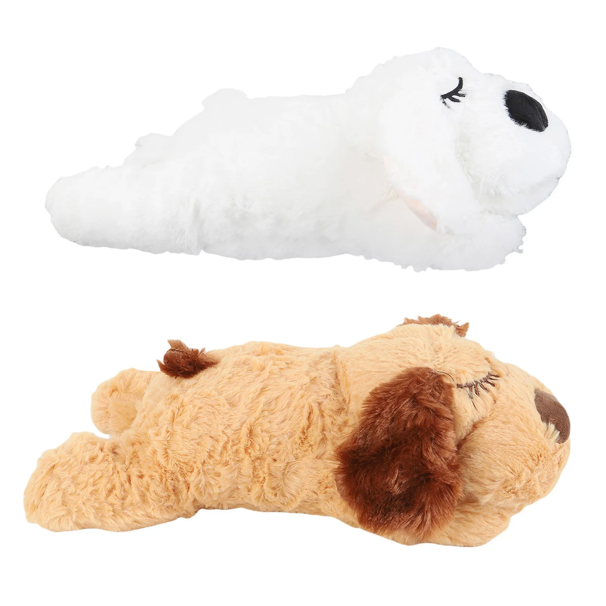 Heartbeat Puppy Toys Interactive Stuffed Animal Heartbeat Plush Toy for Pet Behavioral Sleep Calming Aid