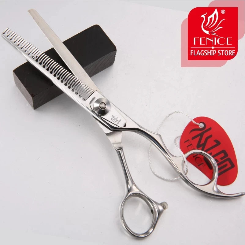 Fenice 6 Inch JP440C Dog Grooming Scissors Pet Dog Scissors Professional Thinning Shears Makas Tijeras Thinng Rate 20%&70