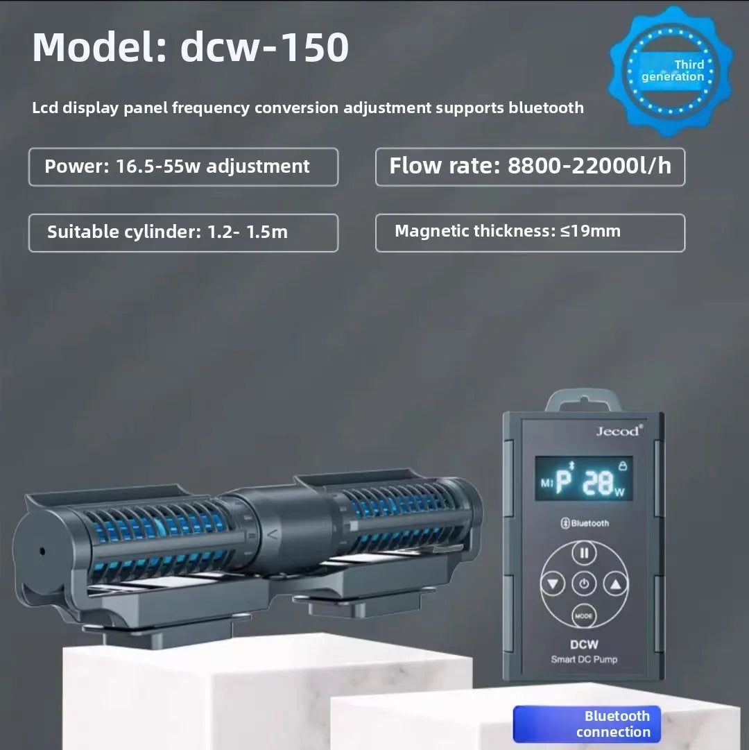 Jebao Jecod New Fish Tank Circulation Pump Wave Making Pump Silent Frequency Converter Bottom Blowing Surfing DCW Bluetooth