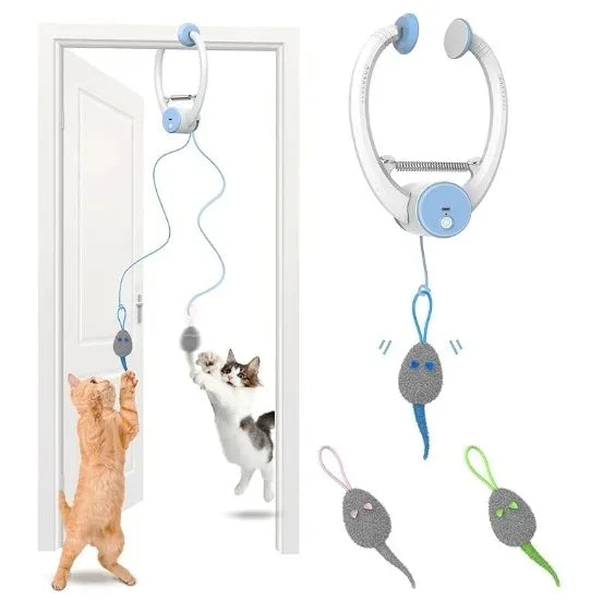 2026 USB Rechargeable Cat Toys Yo-Yo Electric Automatic Lifting Smart Door Hanging Automatic Kitten Self-entertainment Fun Pet