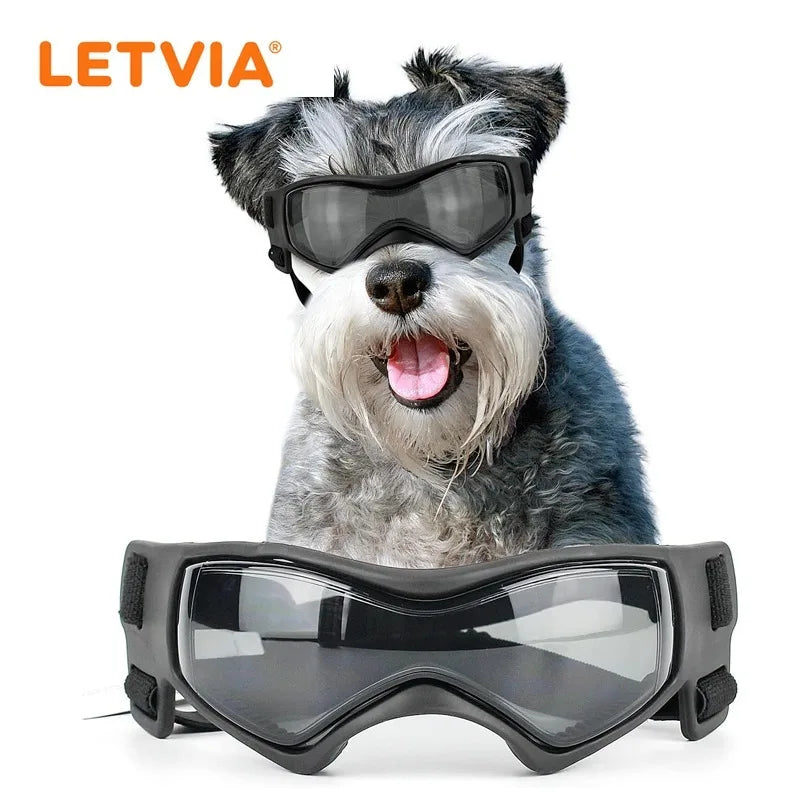 LETVIA Pet Glasses Uv-protective Goggles for Dogs Traveling Outdoors Soft-framed Pet Windproof Anti-fog Sunglasses Pet Supplies