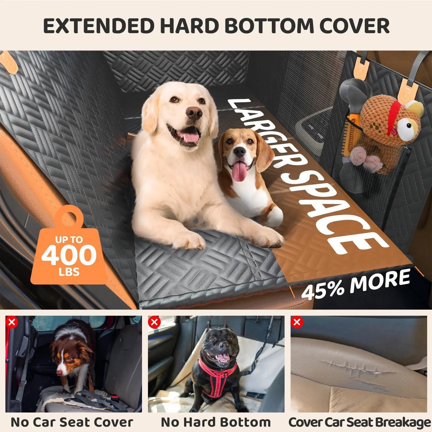 Pet car seat cushion rear seat dog car nest small medium large dog anti dirty car seat cushion isolation car cushion