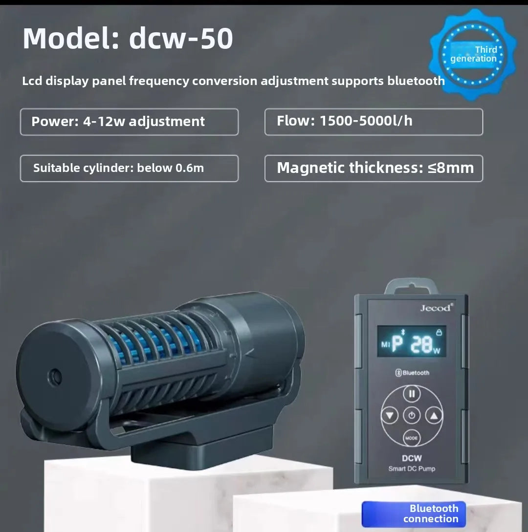 Jebao Jecod New Fish Tank Circulation Pump Wave Making Pump Silent Frequency Converter Bottom Blowing Surfing DCW Bluetooth