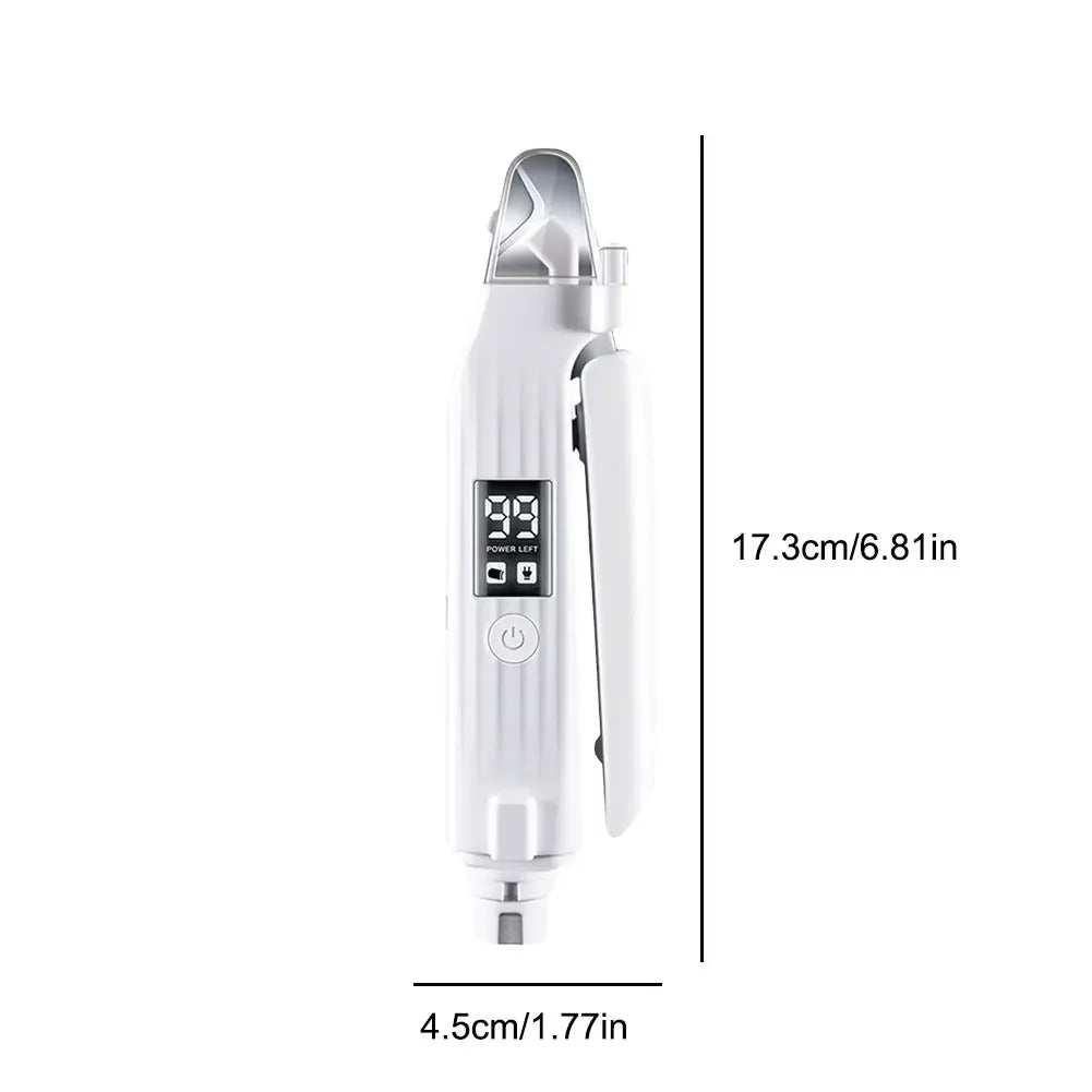 2 in 1 Electric Dog Nail Grinder and Clipper Rechargeable Pet Toenail Clippers with LED Lights for Small Medium Large Dogs/Cats