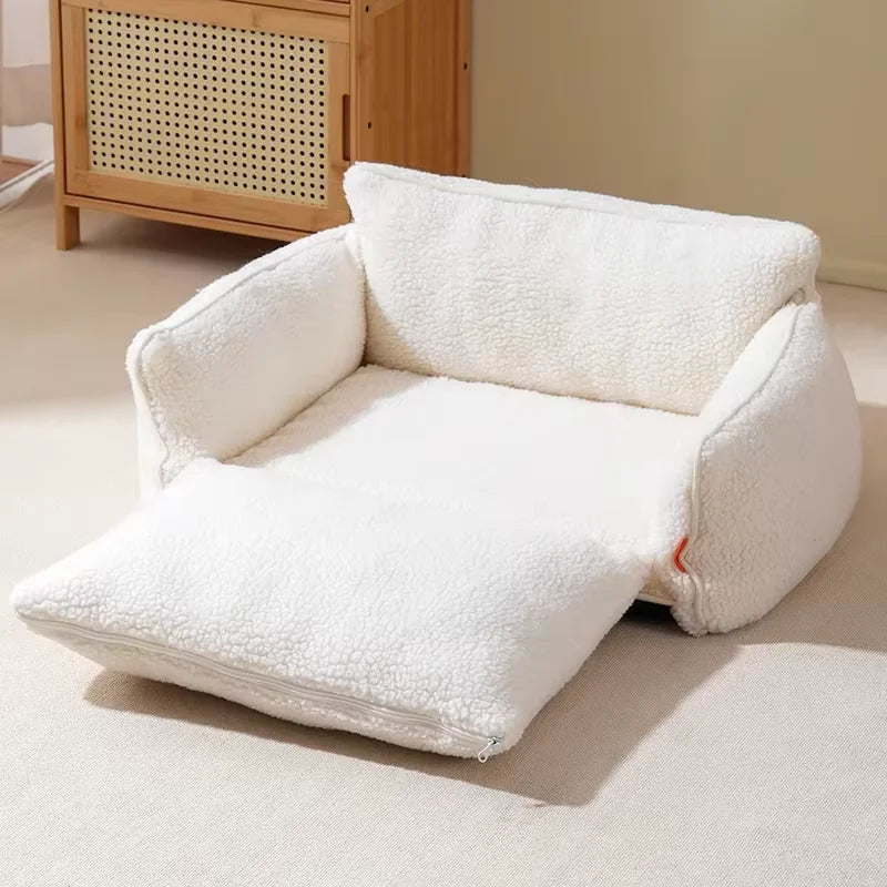 All-Season Universal Kennels Winter Warm Pet Sofa For Dogs Cats Warm Cat Nest Dog Sleeping Mats Removable Washable Pet Supplies