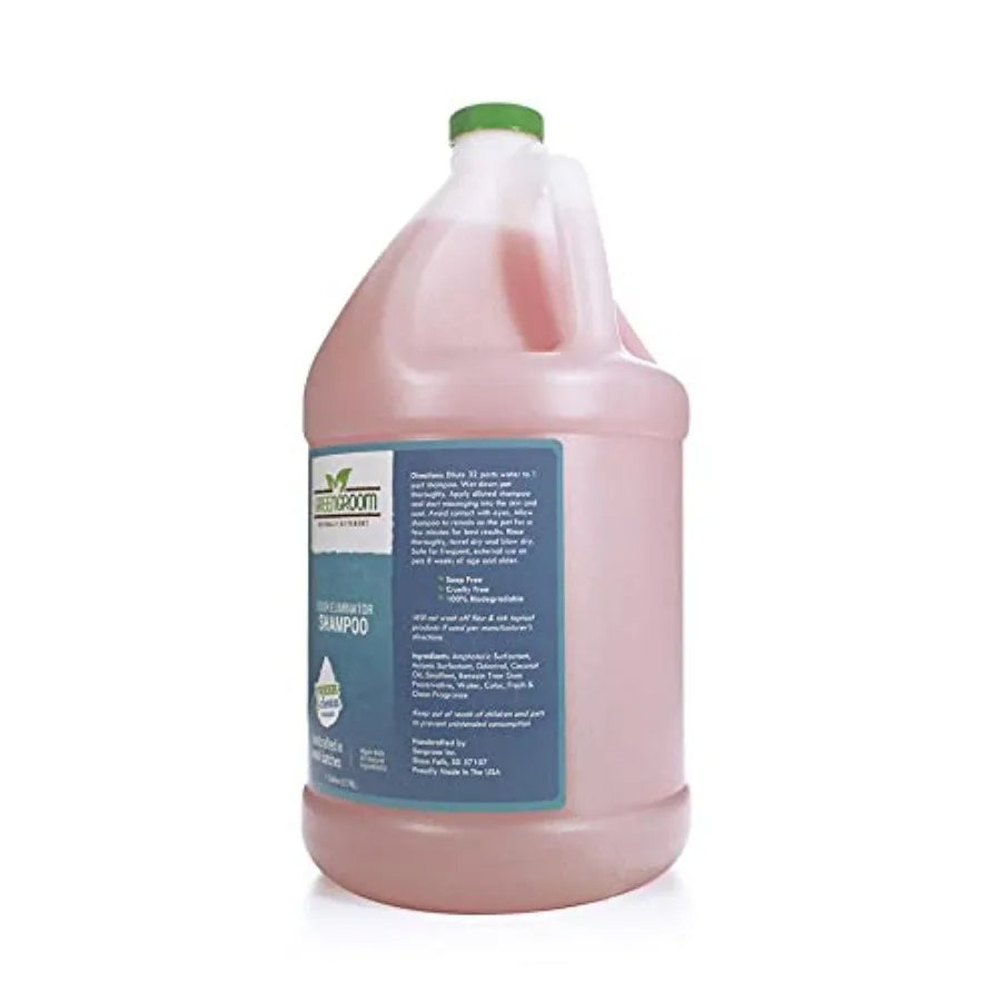 Green Groom Odor Eliminator Dog Shampoo 1 Gallon - Crafted with Odortrol All Natural Ingredients Antioxidant Rich Eliminates Sm