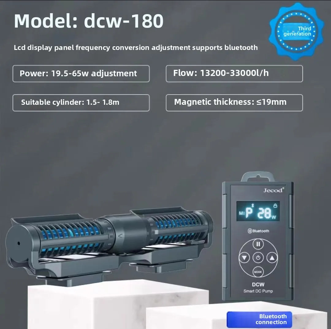 Jebao Jecod New Fish Tank Circulation Pump Wave Making Pump Silent Frequency Converter Bottom Blowing Surfing DCW Bluetooth
