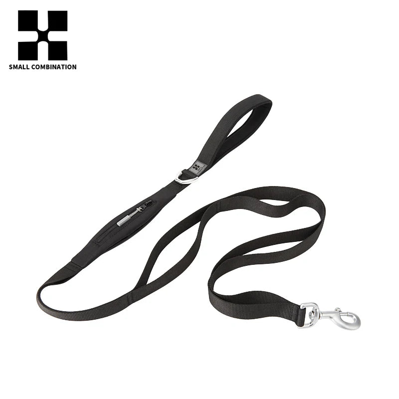 SMALL COMBINATION Lightweight Dog Leash for Small, Medium, Large Double Handle Dog Leash Puppy Pocket Designer Running Pet Leash